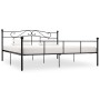 Estructura de cama de metal negro 180x200 cm de vidaXL, Camas y somieres - Ref: Foro24-284528, Precio: 159,47 €, Descuento: %