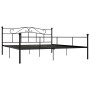 Estructura de cama de metal negro 180x200 cm de vidaXL, Camas y somieres - Ref: Foro24-284528, Precio: 159,47 €, Descuento: %