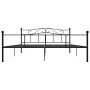 Black metal bed frame 180x200 cm by vidaXL, Beds and slatted bases - Ref: Foro24-284528, Price: 162,75 €, Discount: %