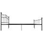 Black metal bed frame 180x200 cm by vidaXL, Beds and slatted bases - Ref: Foro24-284528, Price: 162,75 €, Discount: %