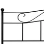 Black metal bed frame 180x200 cm by vidaXL, Beds and slatted bases - Ref: Foro24-284528, Price: 162,75 €, Discount: %