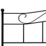 Estructura de cama de metal negro 180x200 cm de vidaXL, Camas y somieres - Ref: Foro24-284528, Precio: 159,47 €, Descuento: %