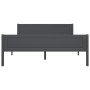 Solid gray pine wood bed frame 120x200 cm by vidaXL, Beds and slatted bases - Ref: Foro24-322126, Price: 132,41 €, Discount: %