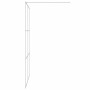 Mampara de ducha vidrio ESG transparente plateado 140x195 cm