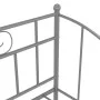 Gray metal sofa bed frame 90x200 cm by vidaXL, Beds and slatted bases - Ref: Foro24-324775, Price: 126,66 €, Discount: %