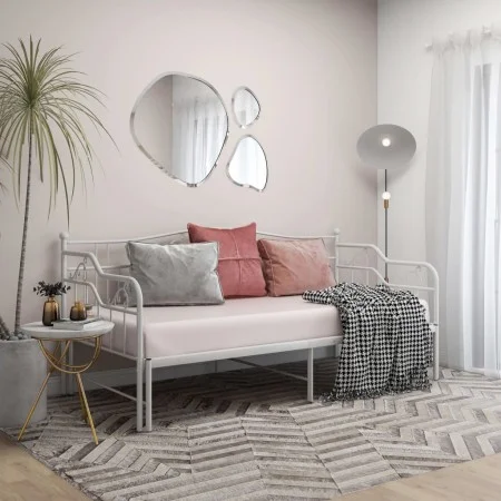 White metal removable sofa bed frame 90x200 cm by vidaXL, Beds and slatted bases - Ref: Foro24-324765, Price: 197,29 €, Disco...