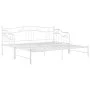 White metal removable sofa bed frame 90x200 cm by vidaXL, Beds and slatted bases - Ref: Foro24-324765, Price: 197,29 €, Disco...
