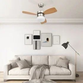Deckenventilator mit Licht, Fernbedienung 76 cm von vidaXL, Deckenventilatoren - Ref: Foro24-51492, Preis: 138,71 €, Rabatt: %