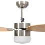 Ceiling fan with light and light brown remote control, 76 cm. by vidaXL, Ceiling fans - Ref: Foro24-51492, Price: 141,50 €, D...