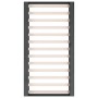 Gray solid wood double bed frame 135x190 cm by vidaXL, Beds and slatted bases - Ref: Foro24-820713, Price: 144,07 €, Discount: %
