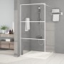 Mampara de ducha vidrio ESG transparente blanco 100x195 cm