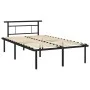 Schwarzer Metallbettrahmen 120x200 cm von vidaXL, Betten und Lattenroste - Ref: Foro24-324826, Preis: 86,18 €, Rabatt: %