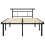 Estructura de cama de metal negro 120x200 cm de vidaXL, Camas y somieres - Ref: Foro24-324826, Precio: 86,14 €, Descuento: %
