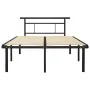 Schwarzer Metallbettrahmen 120x200 cm von vidaXL, Betten und Lattenroste - Ref: Foro24-324826, Preis: 86,18 €, Rabatt: %