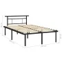 Schwarzer Metallbettrahmen 120x200 cm von vidaXL, Betten und Lattenroste - Ref: Foro24-324826, Preis: 86,18 €, Rabatt: %