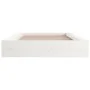 Estructura de cama individual madera maciza blanco 75x190 cm de vidaXL, Camas y somieres - Ref: Foro24-820697, Precio: 83,90 ...