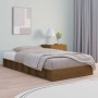 Honey brown solid wood single bed frame 75x190 cm by vidaXL, Beds and slatted bases - Ref: Foro24-820699, Price: 136,60 €, Di...