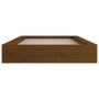 Honey brown solid wood single bed frame 75x190 cm by vidaXL, Beds and slatted bases - Ref: Foro24-820699, Price: 136,60 €, Di...
