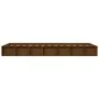Honey brown solid wood single bed frame 75x190 cm by vidaXL, Beds and slatted bases - Ref: Foro24-820699, Price: 134,24 €, Di...