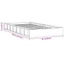 Weißer Einzelbettrahmen aus Massivholz, 75 x 190 cm von vidaXL, Betten und Lattenroste - Ref: Foro24-820697, Preis: 114,78 €,...