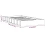 Honey brown solid wood single bed frame 75x190 cm by vidaXL, Beds and slatted bases - Ref: Foro24-820699, Price: 134,24 €, Di...