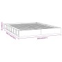 Small double bed frame solid wood white 120x190 cm by vidaXL, Beds and slatted bases - Ref: Foro24-820707, Price: 141,35 €, D...
