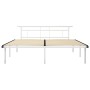 Bettgestell aus weißem Metall, 180 x 200 cm von vidaXL, Betten und Lattenroste - Ref: Foro24-324836, Preis: 95,97 €, Rabatt: %
