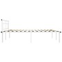 Bettgestell aus weißem Metall, 180 x 200 cm von vidaXL, Betten und Lattenroste - Ref: Foro24-324836, Preis: 95,97 €, Rabatt: %