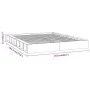 Estructura de cama doble de madera maciza negro 135x190 cm de vidaXL, Camas y somieres - Ref: Foro24-820715, Precio: 165,82 €...