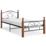 Schwarzer Metallbettrahmen 90x200 cm von vidaXL, Betten und Lattenroste - Ref: Foro24-324932, Preis: 105,68 €, Rabatt: %