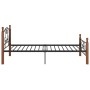 Estructura de cama de metal negro 90x200 cm de vidaXL, Camas y somieres - Ref: Foro24-324932, Precio: 112,30 €, Descuento: %