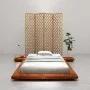 Structure for Japanese futon solid acacia wood 100x200 cm by vidaXL, Beds and slatted bases - Ref: Foro24-3056420, Price: 346...