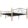 Black metal bed frame 140x200 cm by vidaXL, Beds and slatted bases - Ref: Foro24-324942, Price: 144,53 €, Discount: %