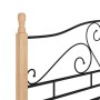 Black metal bed frame 140x200 cm by vidaXL, Beds and slatted bases - Ref: Foro24-324942, Price: 144,53 €, Discount: %