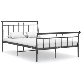 Black metal bed frame 120x200 cm by vidaXL, Beds and slatted bases - Ref: Foro24-325036, Price: 104,68 €, Discount: %