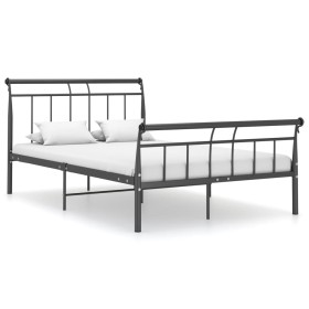 Estructura de cama de metal negro 120x200 cm