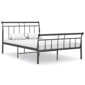 Estructura de cama de metal negro 120x200 cm de vidaXL, Camas y somieres - Ref: Foro24-325036, Precio: 105,88 €, Descuento: %