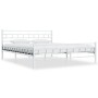 Bettgestell aus weißem Metall, 160 x 200 cm von vidaXL, Betten und Lattenroste - Ref: Foro24-285299, Preis: 110,44 €, Rabatt: %