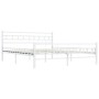 Bettgestell aus weißem Metall, 160 x 200 cm von vidaXL, Betten und Lattenroste - Ref: Foro24-285299, Preis: 110,44 €, Rabatt: %