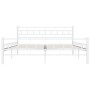 Bettgestell aus weißem Metall, 160 x 200 cm von vidaXL, Betten und Lattenroste - Ref: Foro24-285299, Preis: 110,44 €, Rabatt: %
