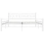 White metal bed frame 160x200 cm by vidaXL, Beds and slatted bases - Ref: Foro24-285299, Price: 109,20 €, Discount: %