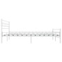 Bettgestell aus weißem Metall, 160 x 200 cm von vidaXL, Betten und Lattenroste - Ref: Foro24-285299, Preis: 110,44 €, Rabatt: %