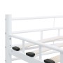 Bettgestell aus weißem Metall, 160 x 200 cm von vidaXL, Betten und Lattenroste - Ref: Foro24-285299, Preis: 110,44 €, Rabatt: %