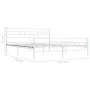 Estructura de cama de metal blanca 160x200 cm de vidaXL, Camas y somieres - Ref: Foro24-285299, Precio: 109,20 €, Descuento: %