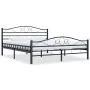 Estructura de cama de acero negra 140x200 cm de vidaXL, Camas y somieres - Ref: Foro24-285288, Precio: 146,00 €, Descuento: %