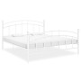 Estructura de cama de metal blanco 180x200 cm