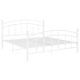 Estructura de cama de metal blanco 180x200 cm