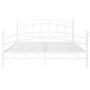 Bettgestell aus weißem Metall, 180 x 200 cm von vidaXL, Betten und Lattenroste - Ref: Foro24-324983, Preis: 165,98 €, Rabatt: %