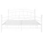 White metal bed frame 180x200 cm by vidaXL, Beds and slatted bases - Ref: Foro24-324983, Price: 163,06 €, Discount: %