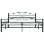 Estructura de cama de acero negra 140x200 cm de vidaXL, Camas y somieres - Ref: Foro24-285288, Precio: 146,00 €, Descuento: %